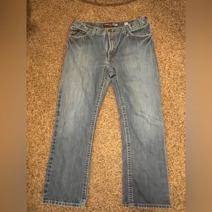 Ariat M4 low rise, bootcut fire retardant jeans blue size 36/32